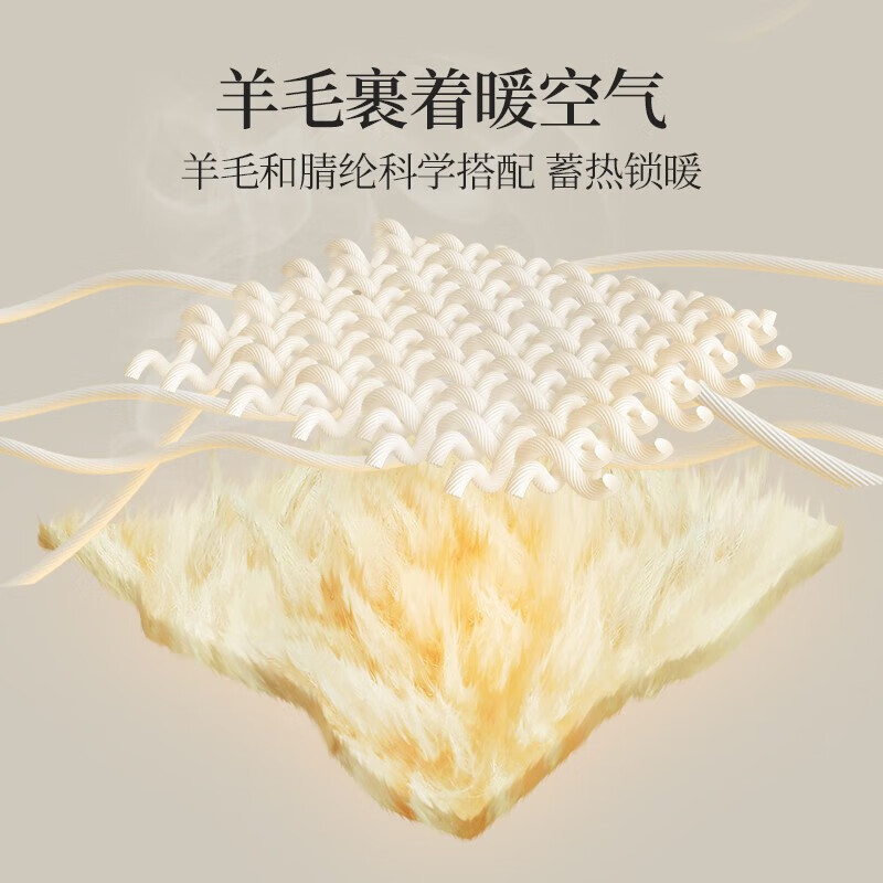 金利来(Goldlion)袜子男中筒袜男士抽条双针长袜秋冬含羊毛保暖商务袜吸汗新 (黑色*2、藏青*2 ) 均码