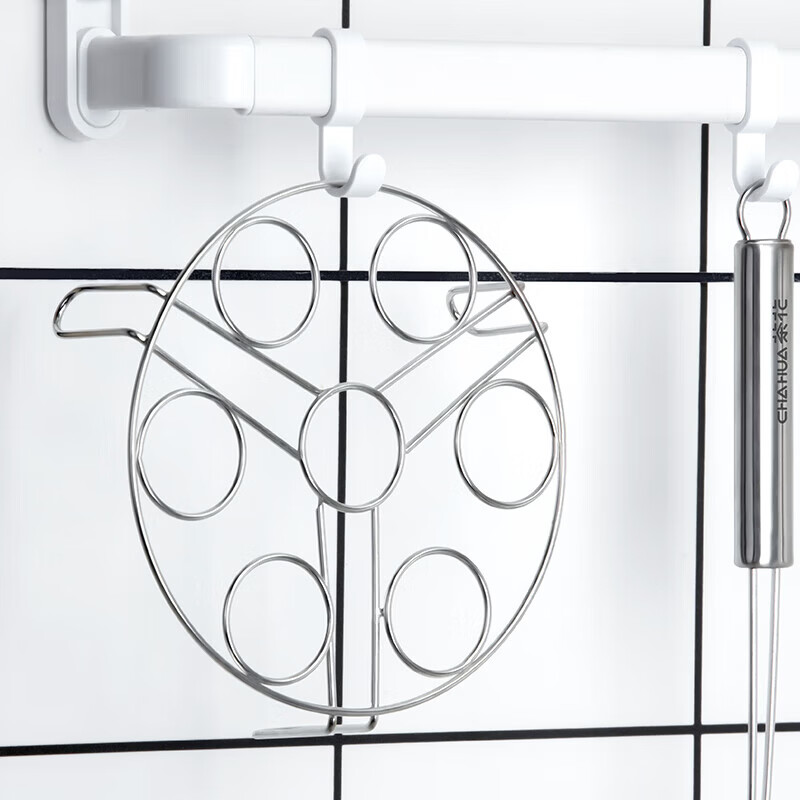 茶花【优选直发】多功能蒸架电饭锅专用蒸架可蒸蛋蒸菜耐高温不锈钢材 茶花不锈钢多功能蒸架-1个