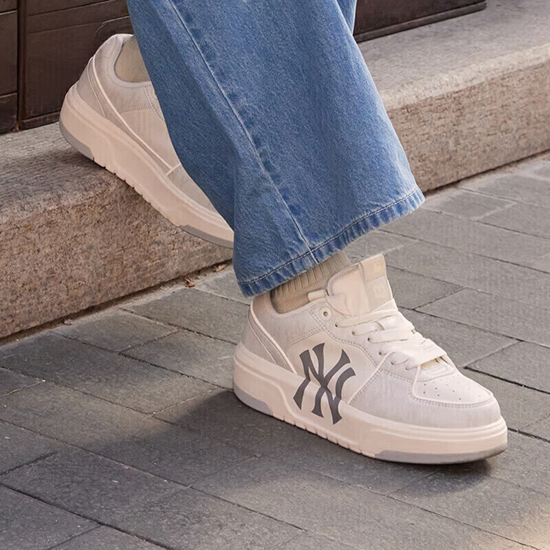 MLB美职棒MLB板鞋男女同款新款厚底小白鞋百搭休闲运动鞋 灰色/50GRS 45