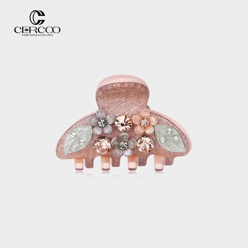 奢蔻（Cercoo）奢蔻发夹亚克力抓夹女后脑勺抓夹小号顶夹发卡女发饰 桔色