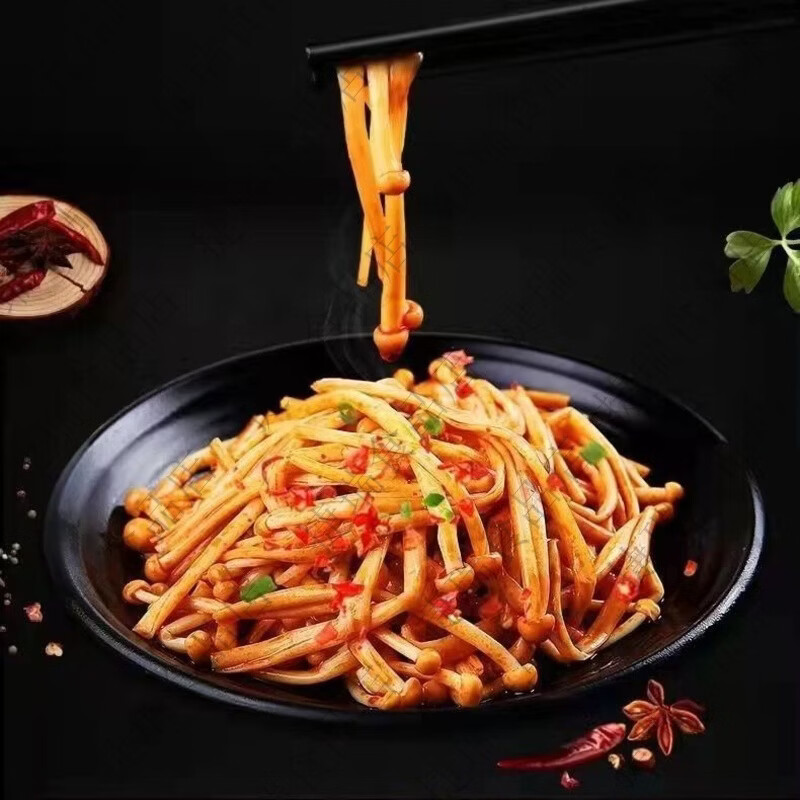 金针菇13g小包装即食下饭菜咸菜网红休闲麻辣零食小吃批发 休想吃金针菇 10包