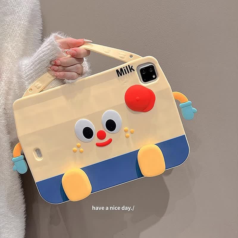 壳师傅HUAWEI MatePad11.5英寸2026款保护壳TXZ-W10平板可爱手提壳txz-w20柔光版华为11.5全包卡通支架壳 手提牛奶盒子-单壳 华为matepad11.5S