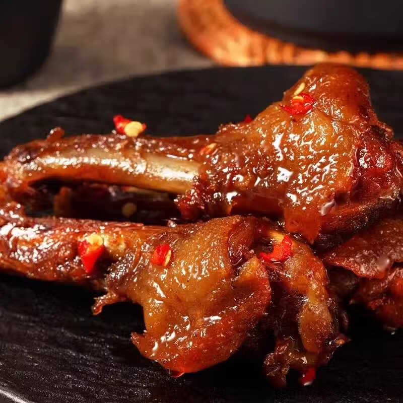 味滋源卤味零食鸭小腿鸭翅香辣卤香味鸭肉类零食麻辣小吃熟食食品 香辣味35g*4