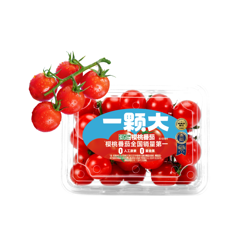 京鲜生&一颗大 樱桃番茄散串净重418g*2盒 西红柿圣女果源头直发包邮