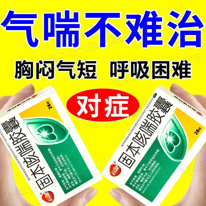 固本咳喘胶囊 治咳喘气喘药 一动就喘呼吸困难上不来气胸闷气短虚劳