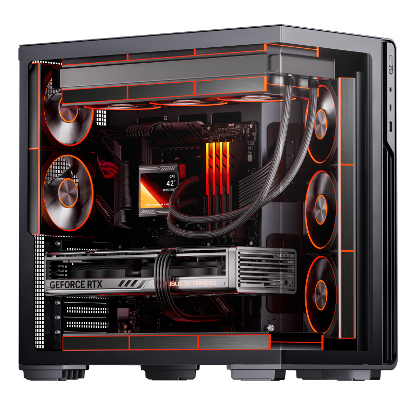 �����ߣ�aigo����� �� ��ɫ ��Ϸ����̨ʽ������ ATX����/֧��360ˮ��к���/���ҷֲֺ�����/5090�Կ� 269.1Ԫ