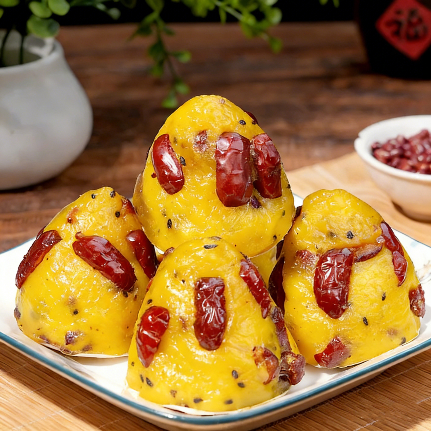 山东红枣大黄米粘窝窝头营养健康早餐饱腹加热即食粗粮杂粮粘豆包 大黄米粘窝窝12个【1200克】