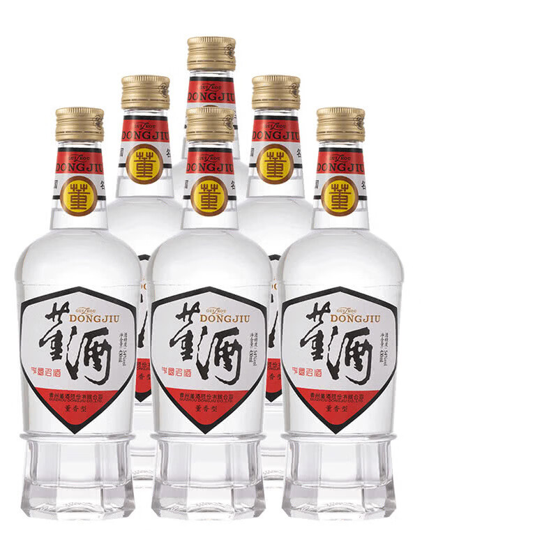 董酒 复刻白标 董香型白酒 54度 430ml*6  整箱装