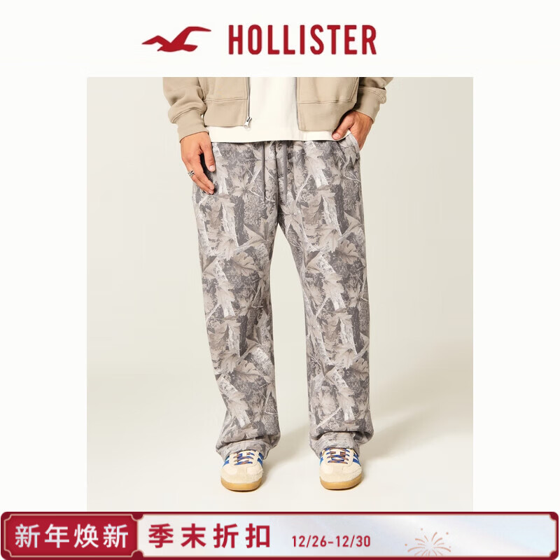 HOLLISTER25�ﶬbaggy�籣ůץ���Բ�ӡ��������װ334-5085 ǳ��ɫ�Բ� M (180/80A) 127.8Ԫ