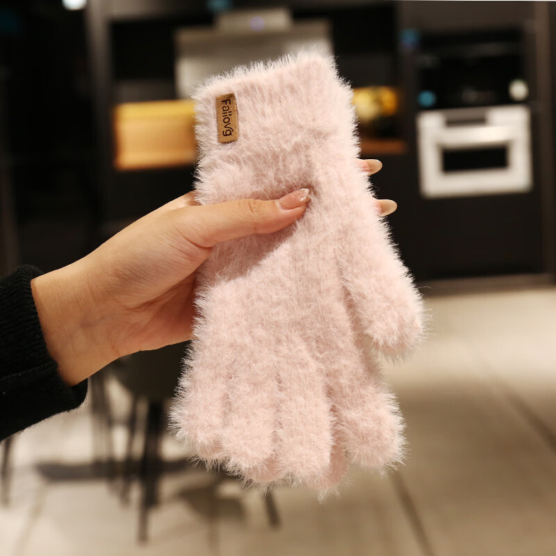 ���޵�ɫ��ȫָС����֯ë�޷�ָ����Ů������ͨ���б�ů���޷���¶ָ���� ӣ���� 12.6Ԫ