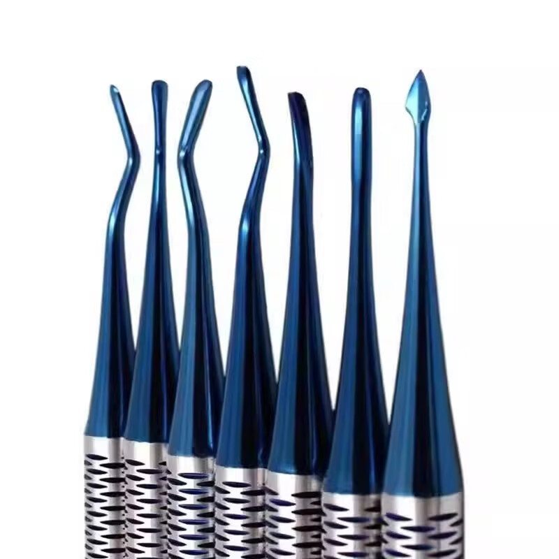 钛合金钢微创拔牙挺尖夹取出工具牙科口腔牙挺器械拔牙器工具 CT7用于去除多余修复材料