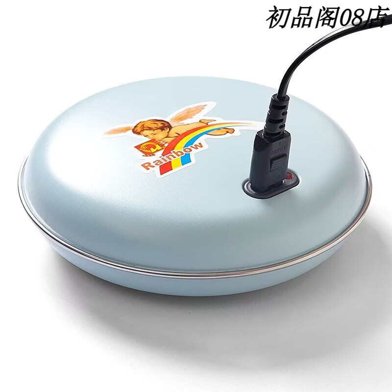 彩虹暖手宝暖宝宝充电式圆形电暖宝电热饼老式安全无水热水袋 无水款