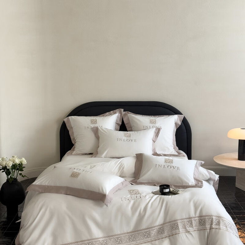 元族2025新款60长绒棉四件套-伯爵 伯爵-本白 床单款 1.5m四件套