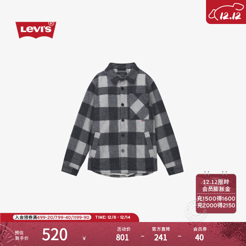 Levi'sά˹ﶬʿӢ׷縴Ÿƿɳ޼п ɫ 0017O-0001 XL 559.82Ԫ