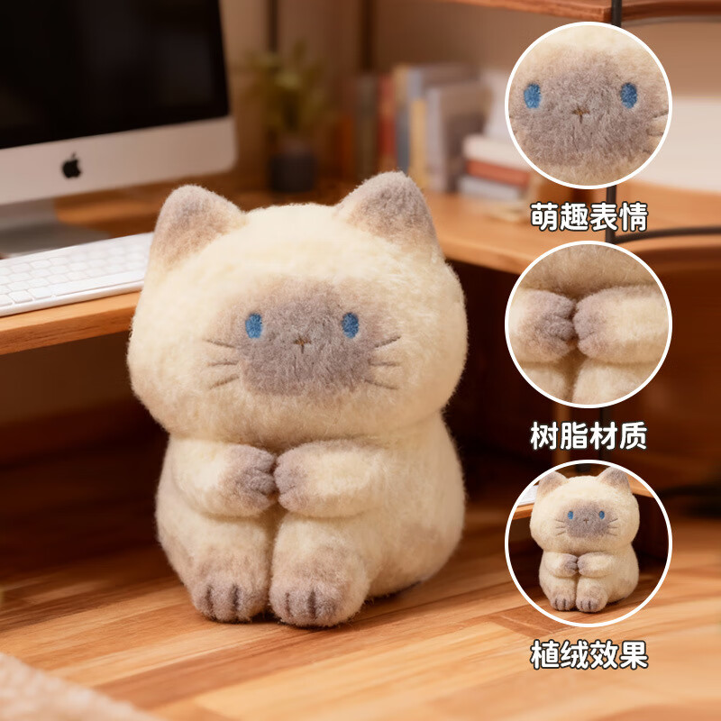 兰比嘟可爱卡通手办猫猫情绪开演盲盒创意桌面摆件装饰生日礼物送女生 猫猫PAI情绪开演盲盒【端盒6个不重复】