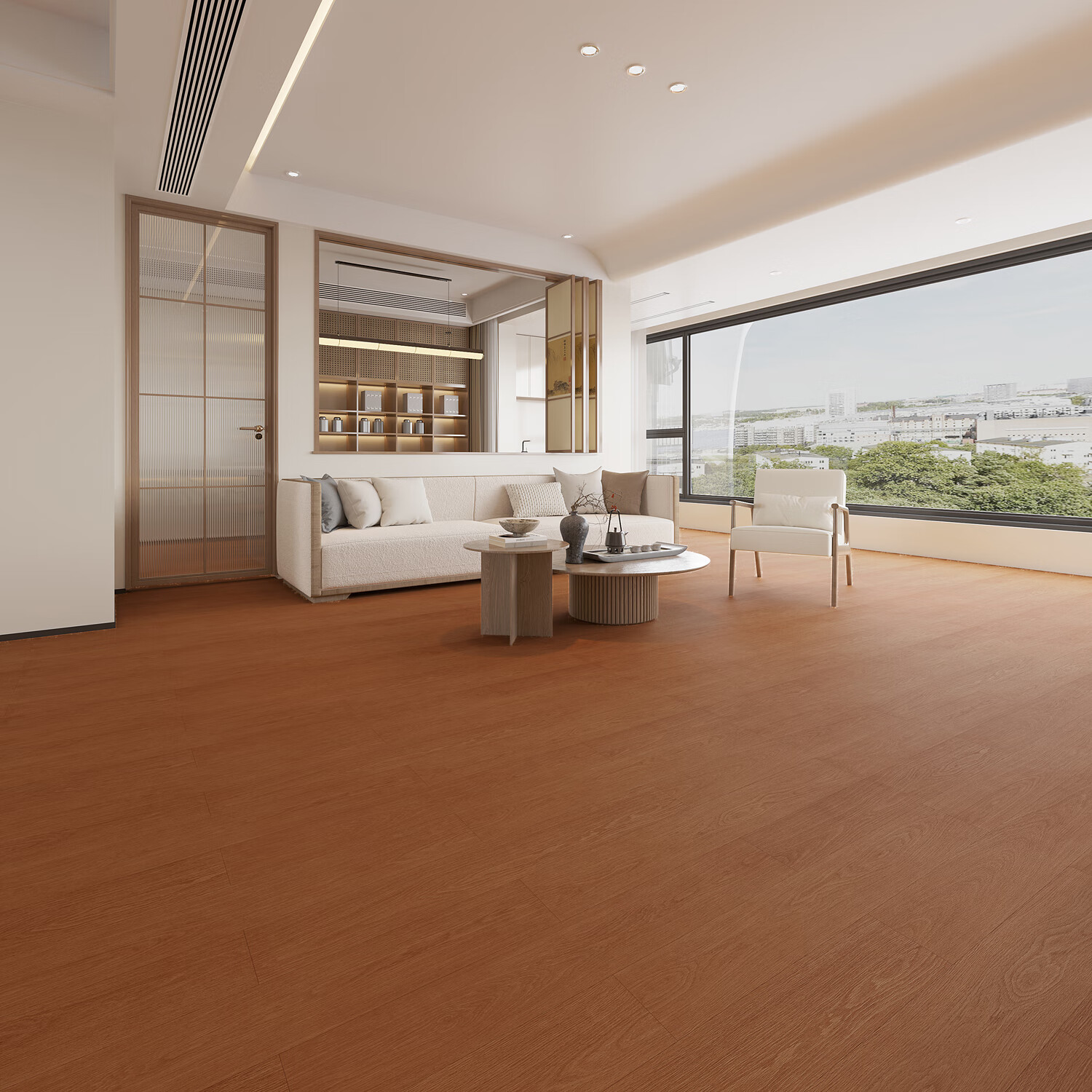 spc锁扣地板耐磨卡扣式家用防水环保石塑石晶地板水泥地