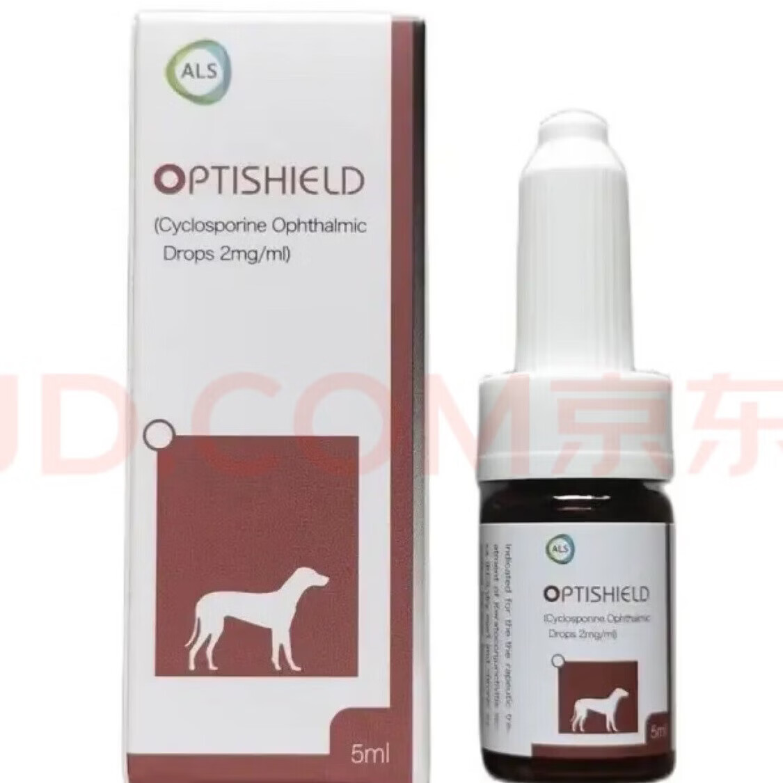 OLEOYOPTISHIELD环孢素眼液膏宠物复发性结膜炎消炎眼药水干眼症角膜炎 【京东快递】OPTISHIELD环孢素眼液5ml