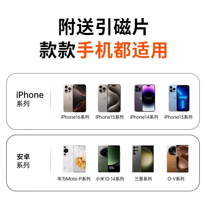 卡斐樂（Cafele）車載手機支架2025新款吸盤汽車導航專用真空吸附固定高端車內(nèi)支撐 適用所有手機