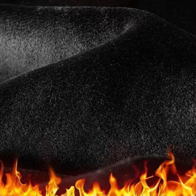 布卡澜琦男士秋冬季潮牌灯芯绒裤子重磅休闲长裤男款阔腿垂感直筒宽松裤子 JR15加绒-黑色 M （建议80-95斤）