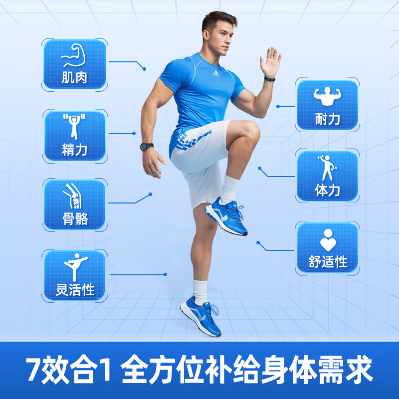 Move Free益节男士氨糖软骨素120粒 7合一维骨力营养 美国进口成人中老年人 【巩固一周期】男士氨糖 120粒*3瓶