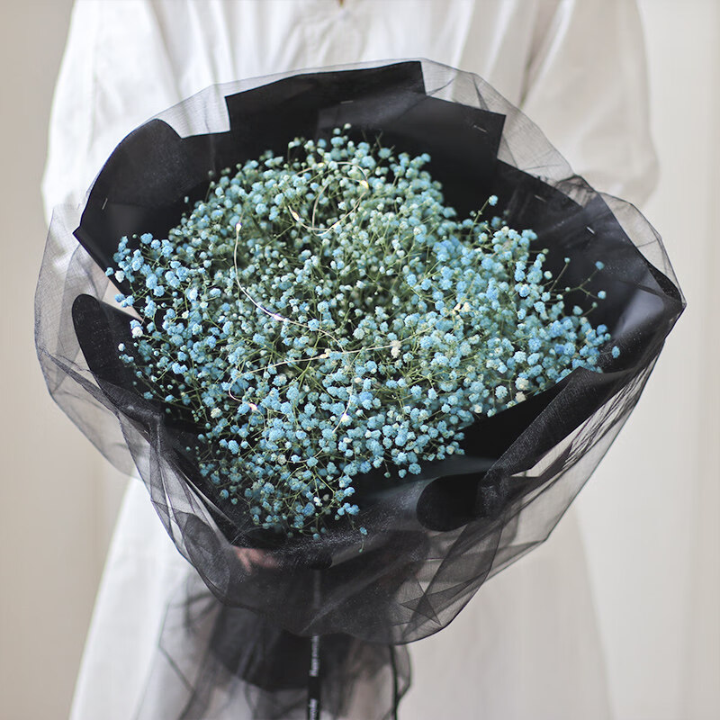 一瓣花瓣满天星花束干花包装纸花束网红满天星干花花束成品包装儿童节