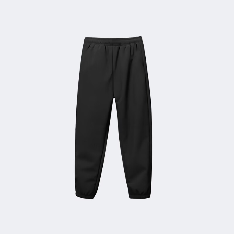 大嘴猴(paul frank)童装加绒裤女孩秋冬保暖2025款男孩酷帅宽松中大童舒适潮流软壳裤 卡其色 120