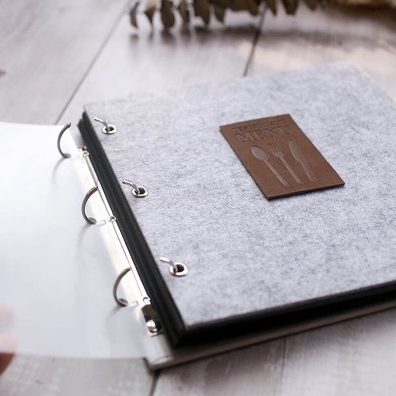 手工创意菜谱手帐本黑卡纸价格表设计制作网红款情侣自制家庭菜单本