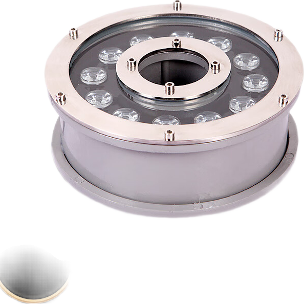 宏祿LED噴泉燈水底燈水下燈變色水池燈景觀燈水底防水低壓1 綠光 6W