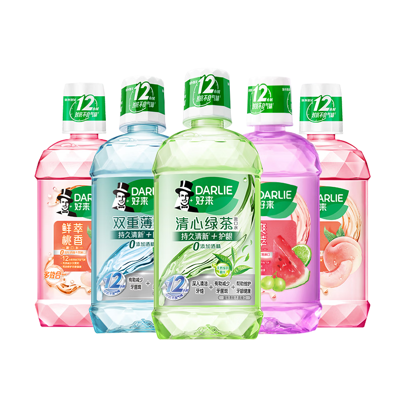 ���ڲ�����������DARLIE��(ԭ����)���¿�����������ˮ�޾ƾ�5֧װ����ζ����2500ml�� 69Ԫ