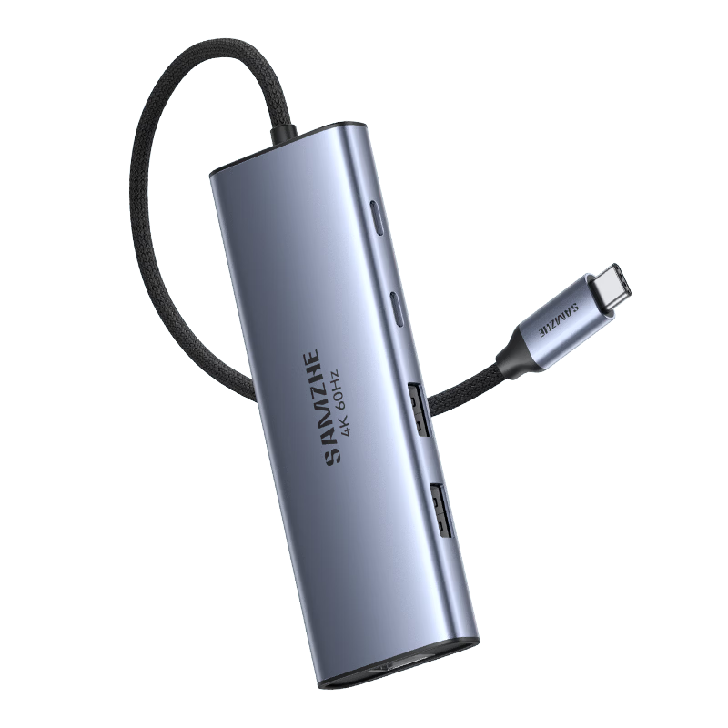 ɽ��Type-C��չ��HDMIת��4K60Hz��չ��Ͷ��ǧ������SD������USB3.0����macbook�ʼǱ�ipad��ӿ�DKK9