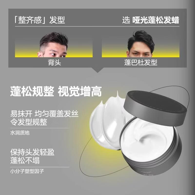 理然香氛发泥发蜡自然哑光造型蓬松持久学生男士速干定型喷雾发胶 香氛塑型发泥80g*1瓶+哑光蓬松发蜡80g*1瓶