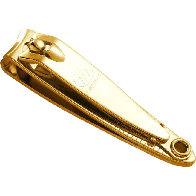 777（THREE SEVEN）指甲剪刀韓國進口指甲鉗中號剪指甲指甲刀單個鋒利耐用指甲剪 【777】剪手指甲金色-可掛鑰匙-602G