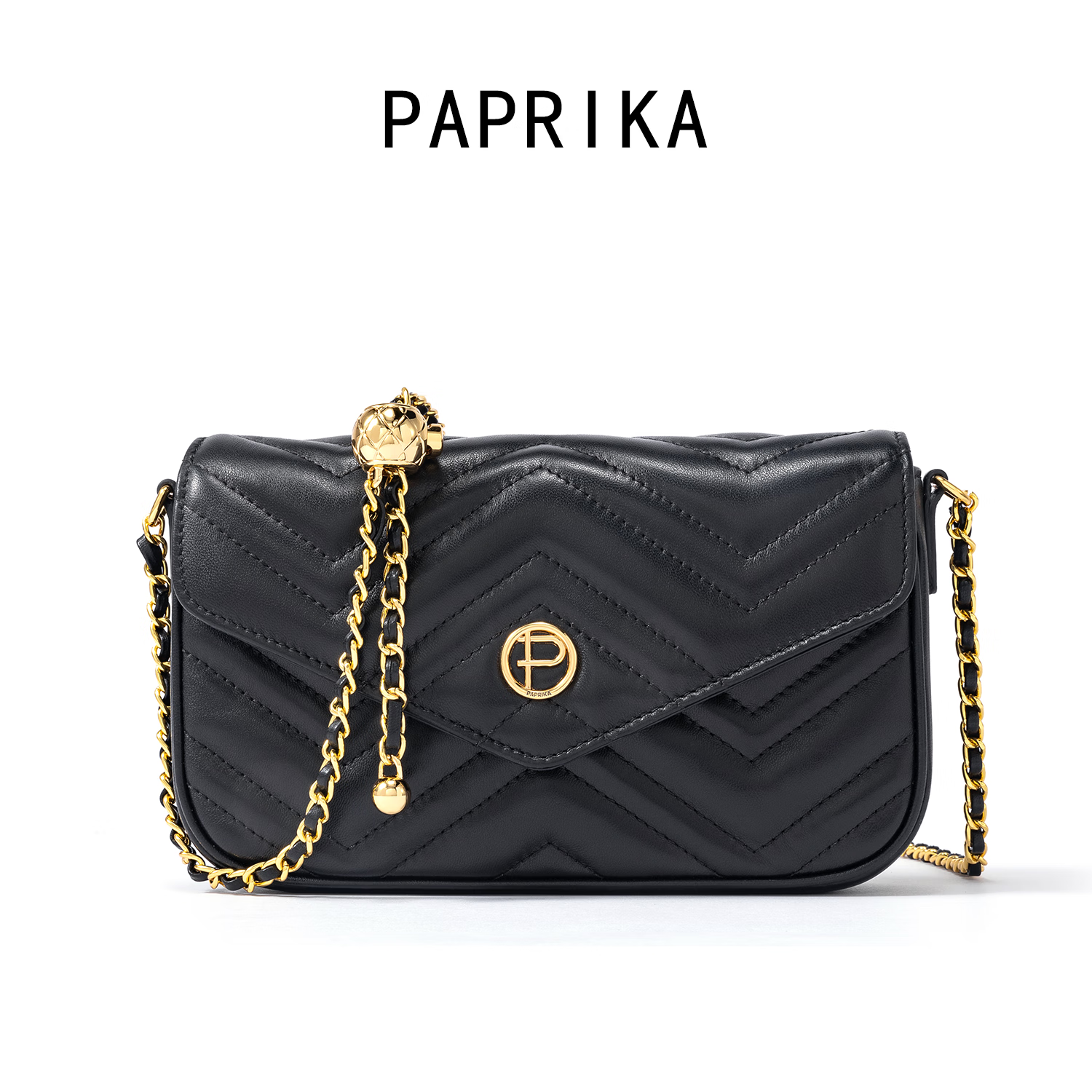 PAPRIKA包包女款2025年轻奢女士单肩斜挎手提小方包圣诞节礼物送老婆女友 白色【尊享礼盒】