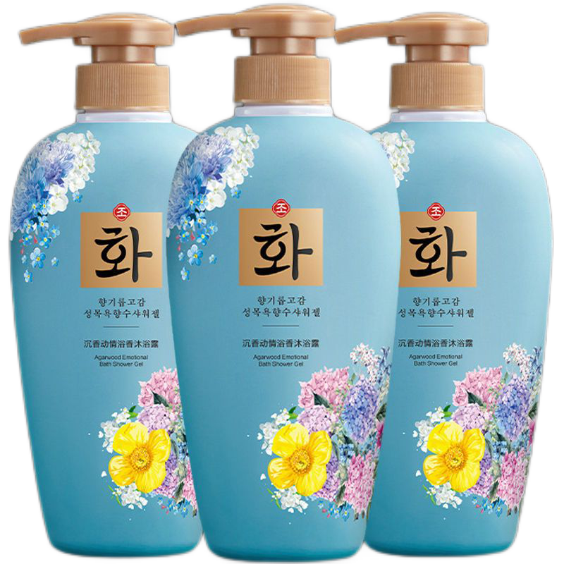 韩芬沐浴露洗发水乳持继留香洗澡矗螨全身嫩白香清爽家庭装大瓶装学生 [三瓶]沐浴露+洗发水+护发素