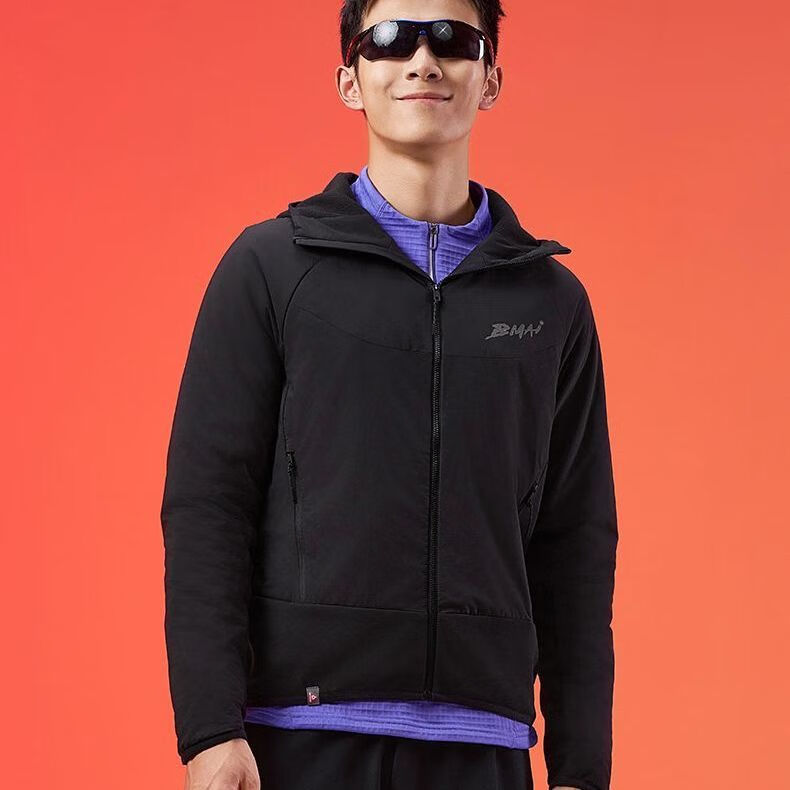 必迈秋冬轻暖聚能棉服男女立领防寒运动户外防风保暖跑步外套p棉 古白色/米灰【女】 S