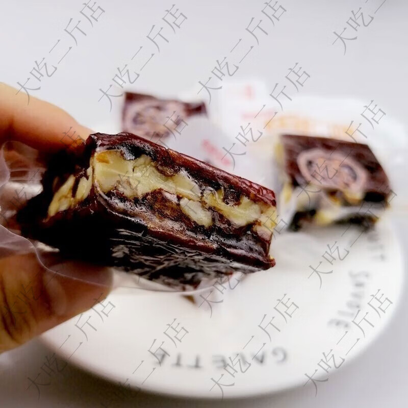 蒸的派网红零食养生多口味小包装兄弟切糕枣仁黑芝麻核桃仁健康 500克 黑芝麻枣仁切糕