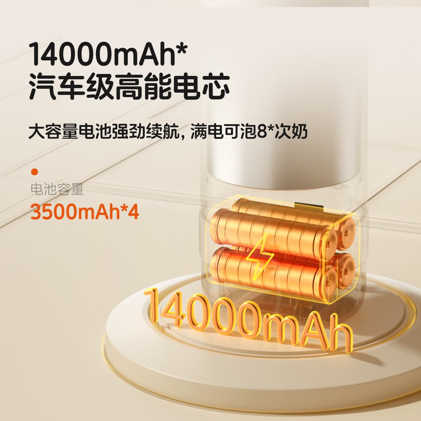 细萌无线便携恒温水壶调奶器婴儿专用烧热水保温杯冲泡奶小电器 37°C--55°C加热保温【恒温18H】 500ml 真空内胆
