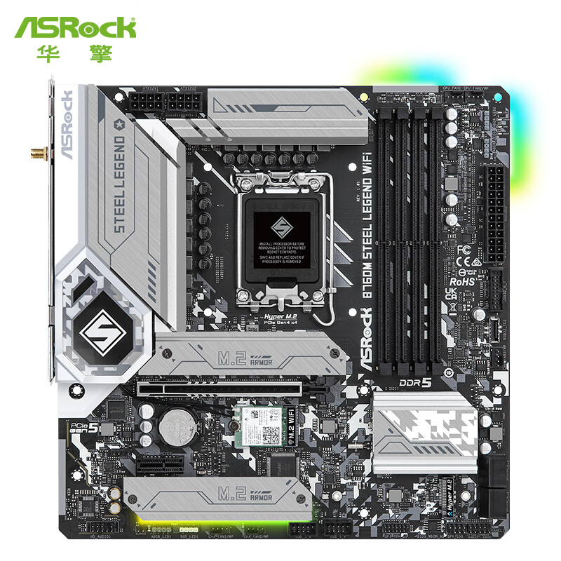 华擎 B760 ASROCK M STEEL LEGEND WIFI D5 图 3