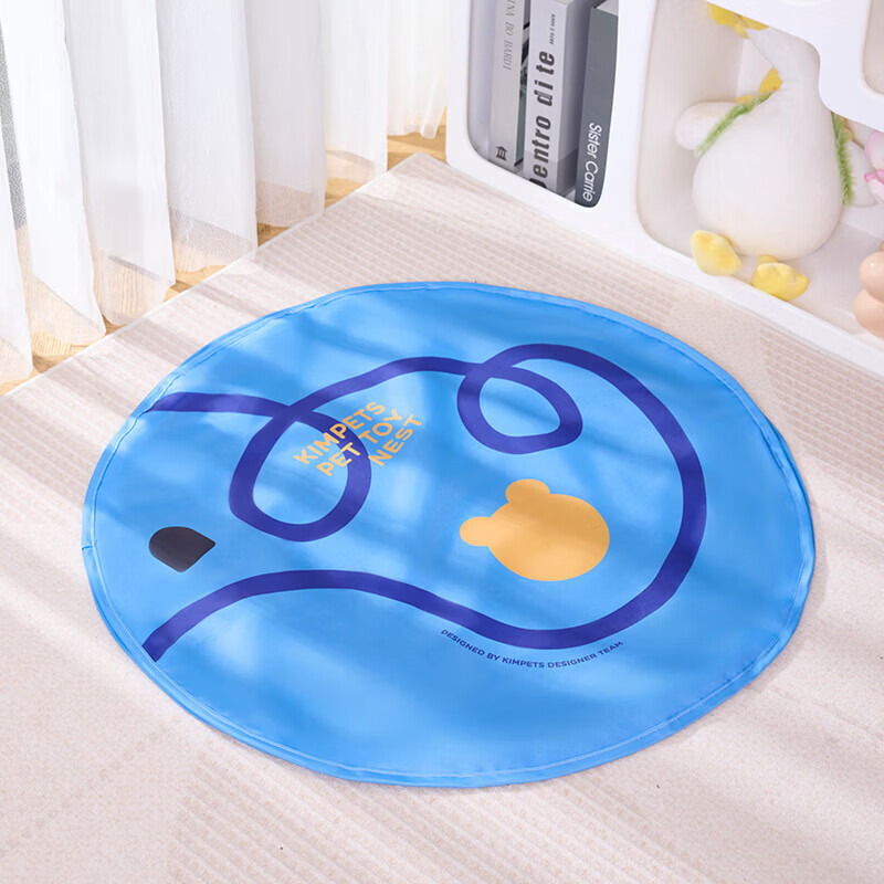 其他【优选直发】新款猫咪玩具捕猎罩电动逗猫球自动宠物玩具自嗨解闷 小熊蓝色（不含球） 捕猎猫罩