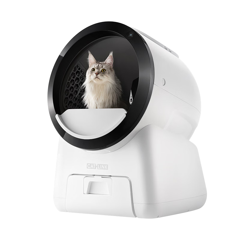 CATLINK5g內(nèi)外可視特大號自動(dòng)貓砂盆智能貓廁所除臭電動(dòng)大容量 大白pro