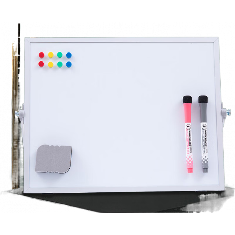 紫薇星(ZIWEISTAR)辦公桌面支架小白板留言板會(huì)議辦公便簽記事板支架式臺(tái)面寫字板學(xué)生學(xué)習(xí)教學(xué)培訓(xùn)講課磁性留言板提 28*35cm雙面