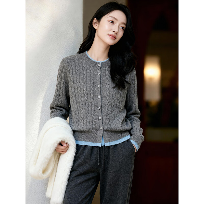 �ټҺã�Basic House���ټҺû���ײɫ�黨��֯��ë����Ů�����¿�����Բ��ʻ�ë�� �Ҽ����� L