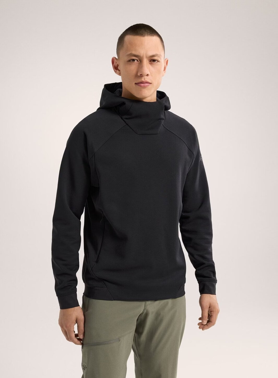 始祖鸟（ARC'TERYX）加拿大代购Arcteryx始祖鸟Rethel Jacket/Hoody男士连帽/无帽外套 巨折Hoody-Black 黑色连帽套头   S