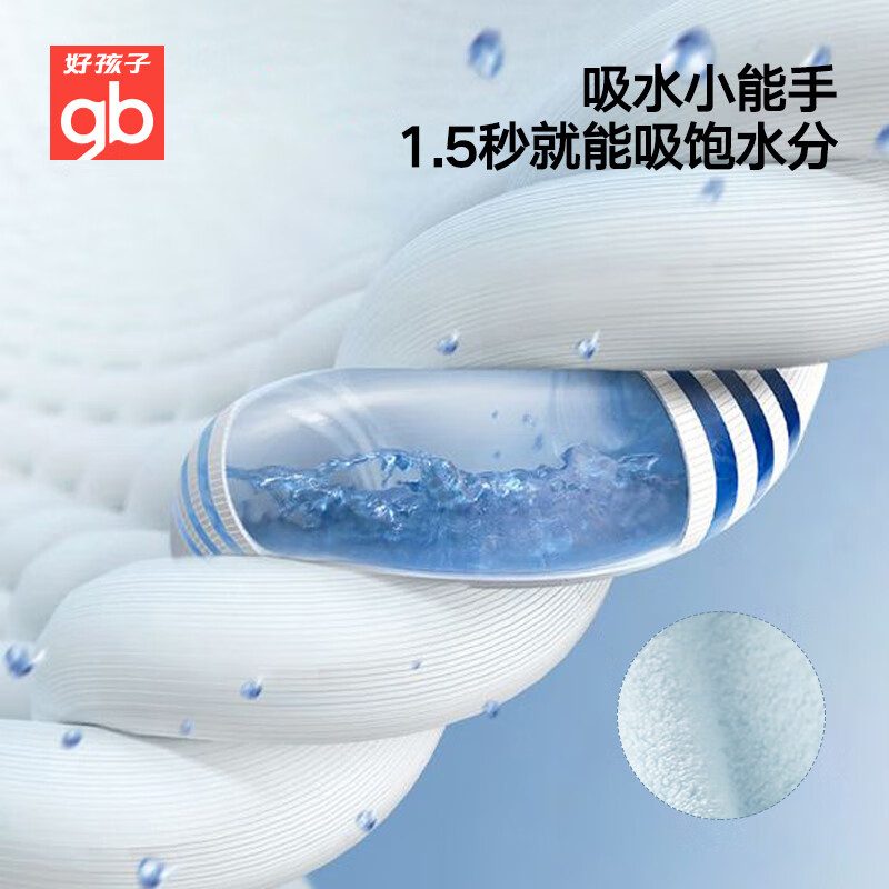 好孩子（gb）婴儿浴巾柔软亲肤动物造型新生儿洗澡裹巾速干吸水浴袍A类JTK 140*65cm 黄色