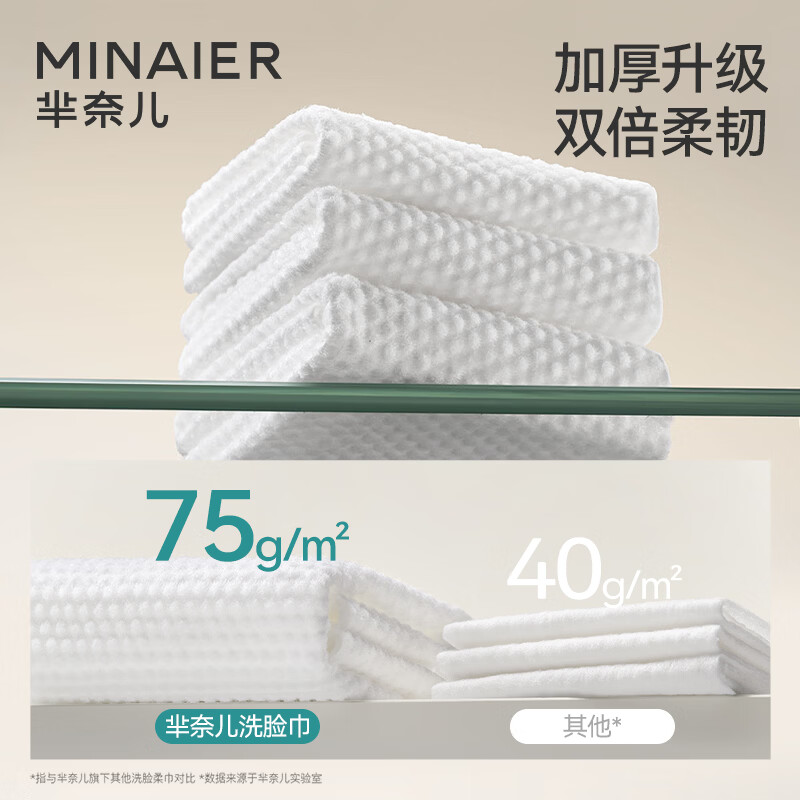 芈奈儿一次性洗脸巾50抽国潮加厚抽取洁面巾洗面卸妆母婴可用绵柔巾 【国潮加厚】50抽*7包