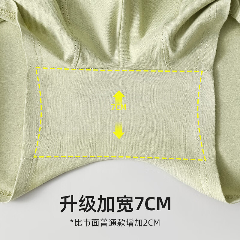 JDAIHD内裤男纯棉大码100A级抗菌防阴囊潮湿四角宽松短裤头高档礼盒 100A抗菌除螨独立包装 4条 3XL 码建议140-160斤