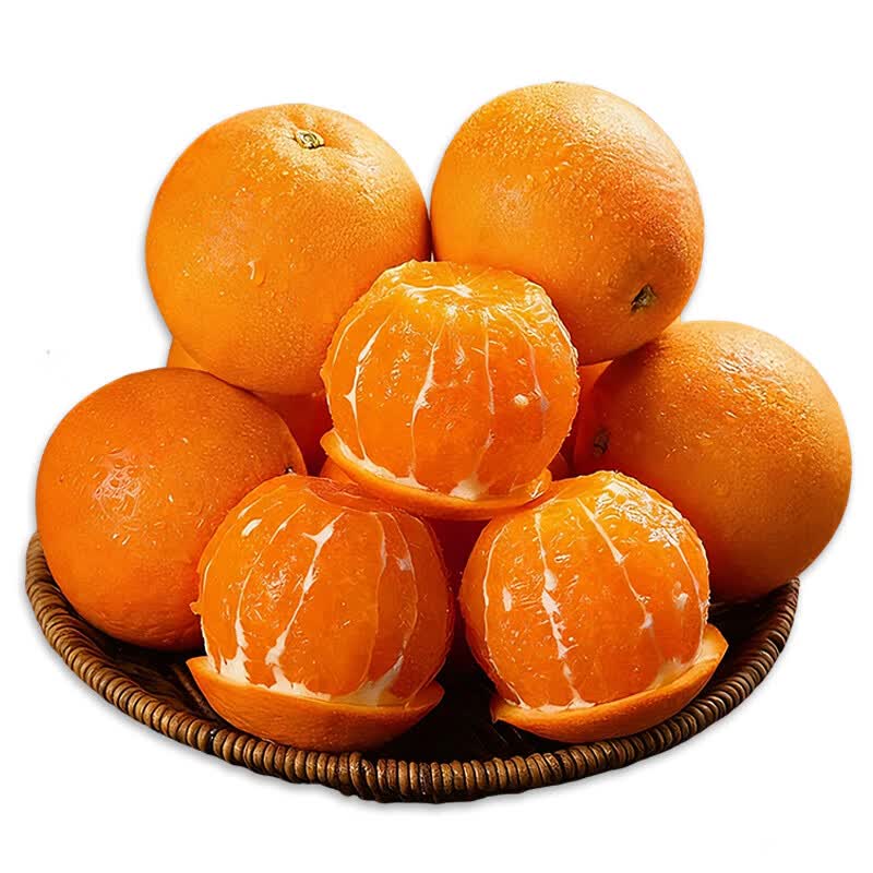 湖北特产秭归脐橙九月红果冻橙子孕妇新鲜水果榨汁专用甜橙脐橙 净重9斤 优质果65-70mm
