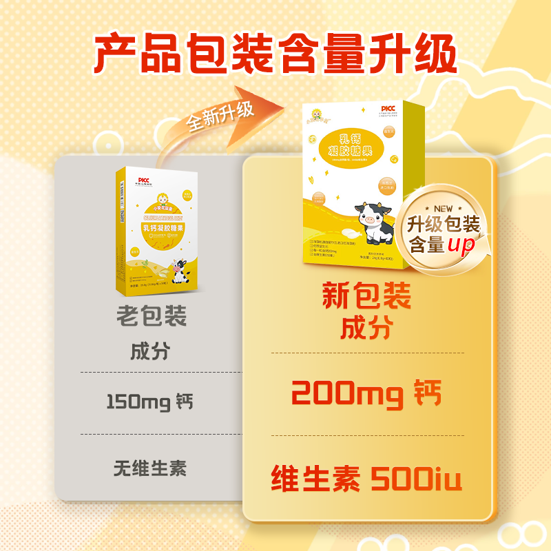 小葵花学堂乳钙凝胶糖果婴幼儿童海藻钙 0-3岁新生儿宝宝液体补钙片滴剂 【90%宝妈选择】 30粒*3盒 【强化骨发育】