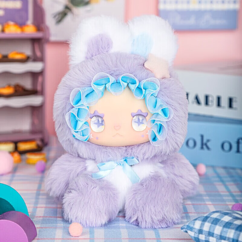 游奇秘境豆包AI毛绒公仔儿童玩具女孩圣诞礼物DeepSeek智能对话故事机 AI毛绒玩具单盒(随机发)【拆盒不退不换不包官瑕】 17cm