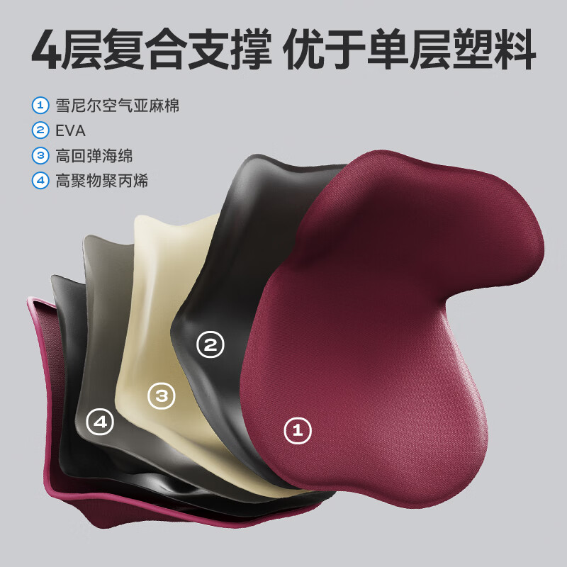 乐班花瓣坐垫靠垫一体护腰坐垫 护腰久坐神器美臀塑形座椅护腰 【花瓣塑形护腰坐垫】玫瑰红